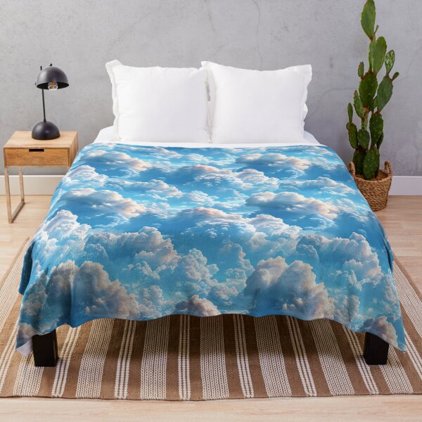 Item preview, Sunlit Fluffy Cumulus Clouds Blue Sky Pattern designed and sold by NTGUILTY.