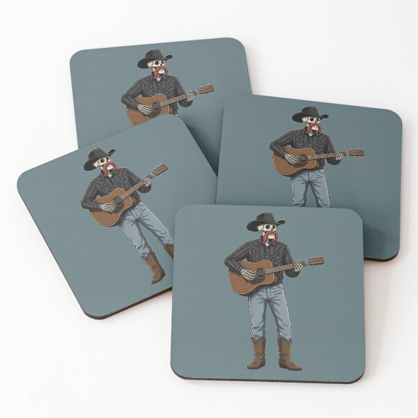 Item preview, Skeleton Cowboy Guitarist designed and sold by lilyquotes.