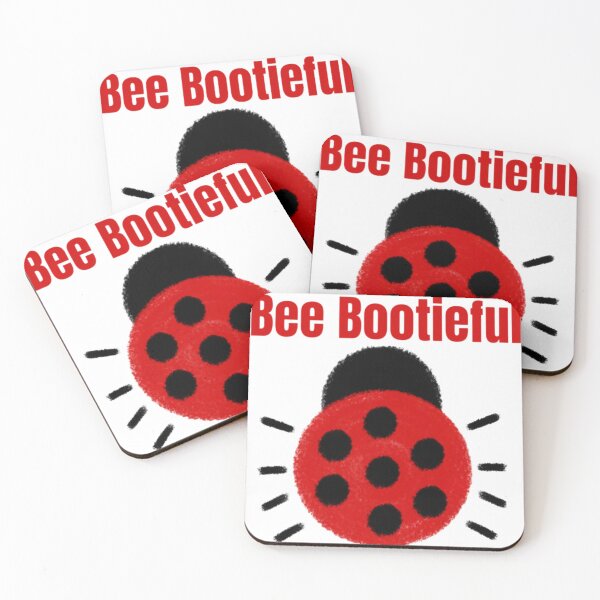 Item preview, Bee Bootieful Red Ladybug Quote designed and sold by CuteMallow.