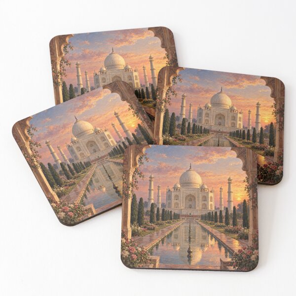 Item preview, Taj Mahal Agra – Romantic India Classical Oil Painting Art designed and sold by DoReMiStudio.