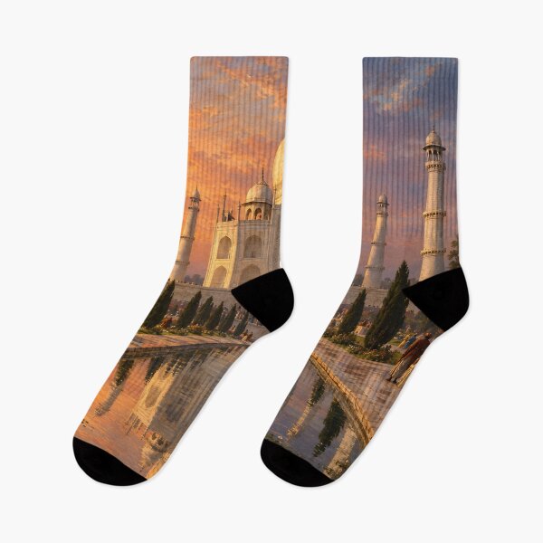 Item preview, Taj Mahal Agra – Romantic India Classical Oil Painting Art designed and sold by DoReMiStudio.