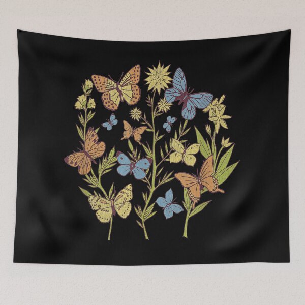 Item preview, Vintage Butterfly Garden Botanical  designed and sold by HeleneKarlsen.