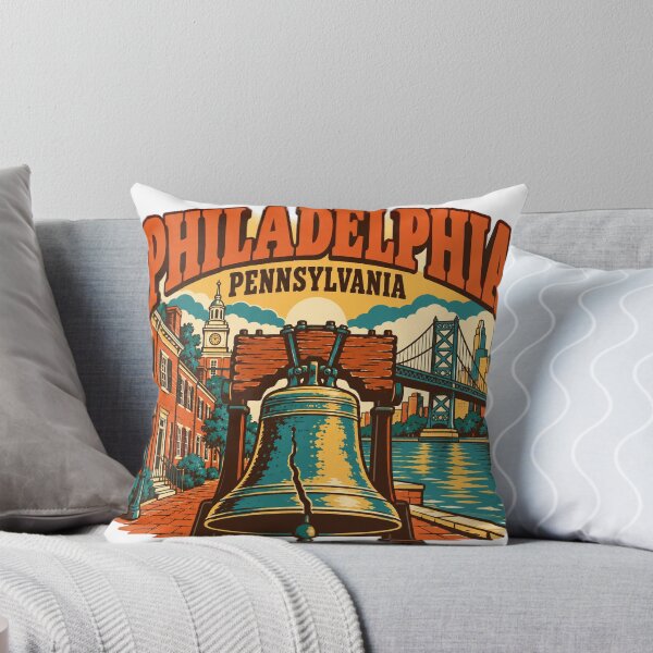 Item preview, Philadelphia Gift - Vintage Philadelphia Pennsylvania Travel Art designed and sold by RedRubyBubble.