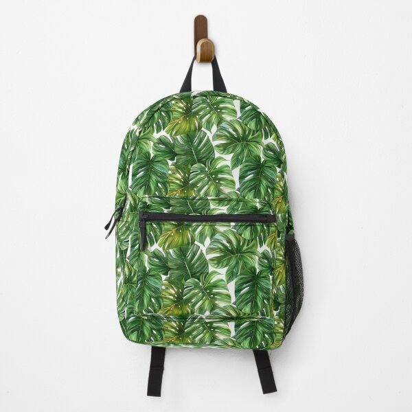 Item preview, Lush Green Monstera Tropical Leaves White Pattern designed and sold by NTGUILTY.