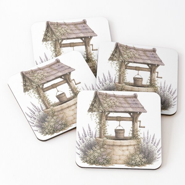 Item preview, Rustic Stone Wishing Well With Lavender Flowers designed and sold by takeng07.