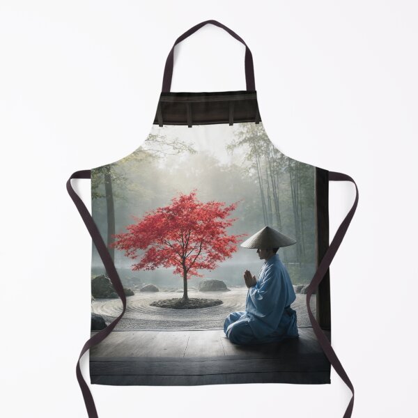 Item preview, Zen Meditation in Autumn - Japanese Serenity Garden Art designed and sold by nhk999.
