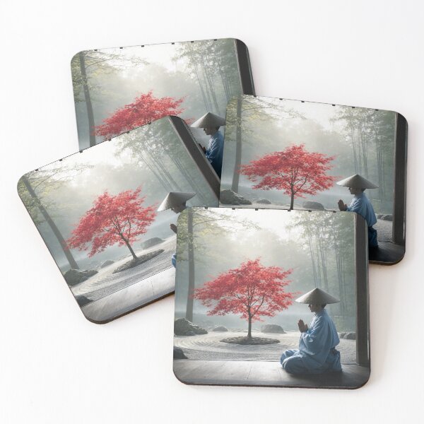 Item preview, Zen Meditation in Autumn - Japanese Serenity Garden Art designed and sold by nhk999.