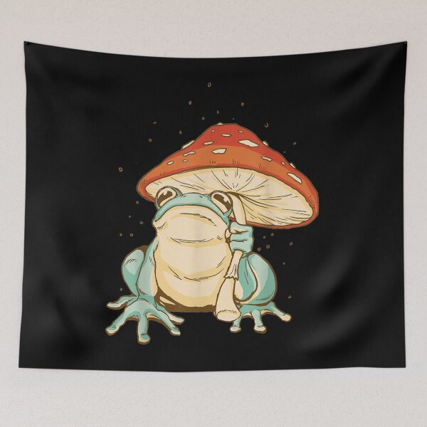 Item preview, Cute Frog With Mushroom  designed and sold by HeleneKarlsen.