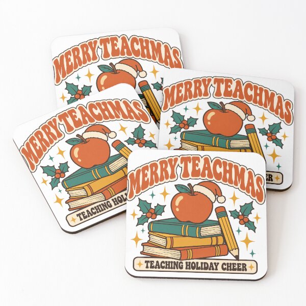 Item preview, Teacher Christmas Gift - Merry Teachmas designed and sold by RedRubyBubble.