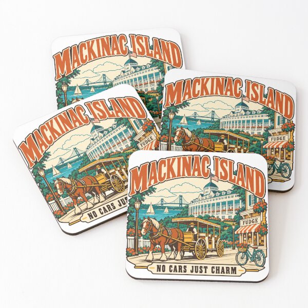 Item preview, Mackinac Island Gift - No Cars Just Charm designed and sold by RedRubyBubble.