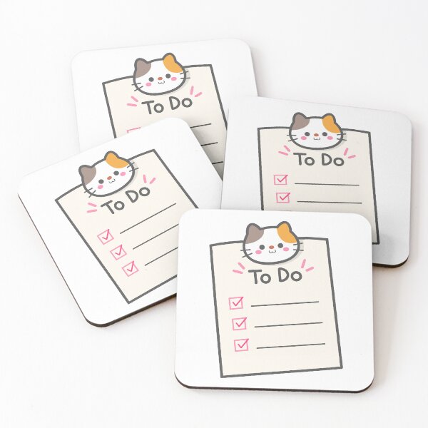 Item preview, To do list note paper with cute cat paper clip designed and sold by nuchz.