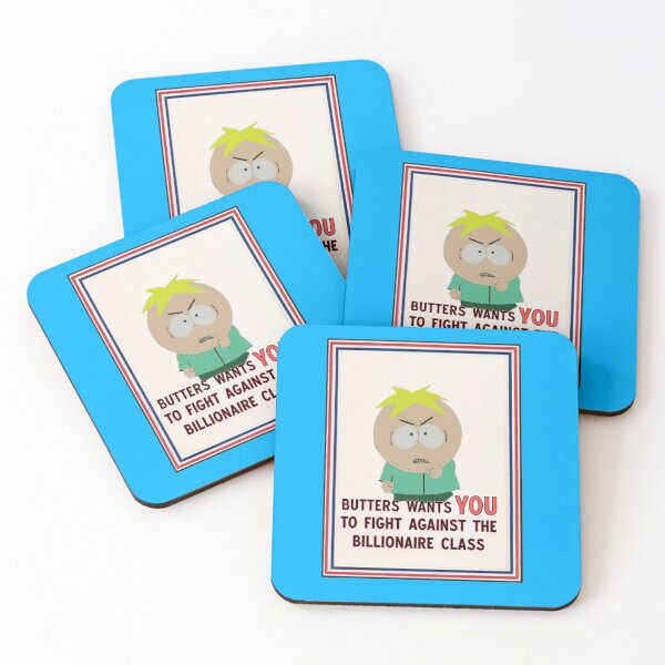 Item preview, Butters Stotch South Park Anti Billionaire Poster designed and sold by Cat Haven & Rescue .