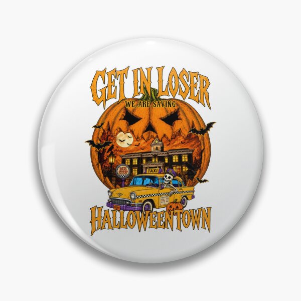 Item preview, Get In Loser We Are Saving Halloween Town Pumpkin Taxi Pullover designed and sold by HuserPiri.