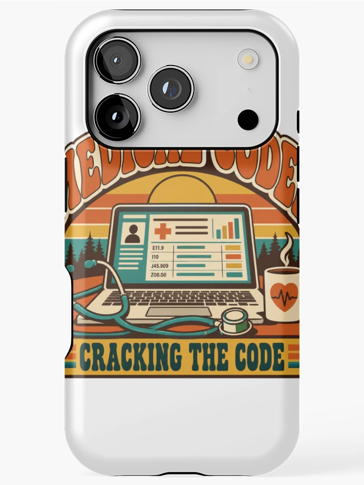 Thumbnail 1 of 4, iPhone Case, Medical Coder Gift - Cracking The Code designed and sold by RedRubyBubble.