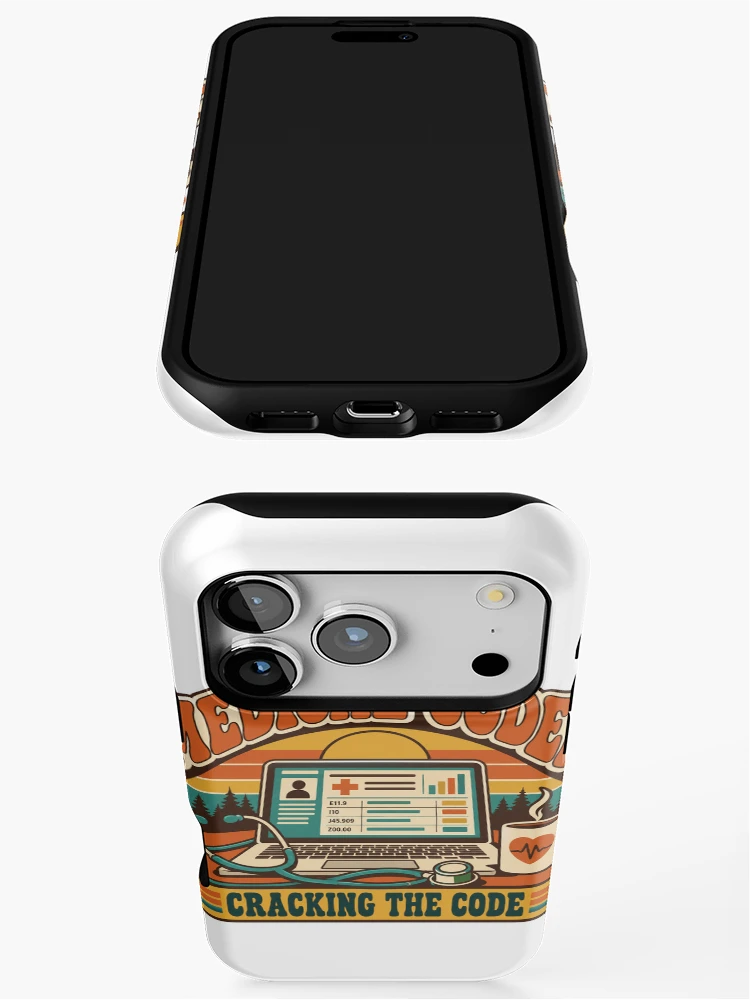 Thumbnail 3 of 4, iPhone Case, Medical Coder Gift - Cracking The Code designed and sold by RedRubyBubble.