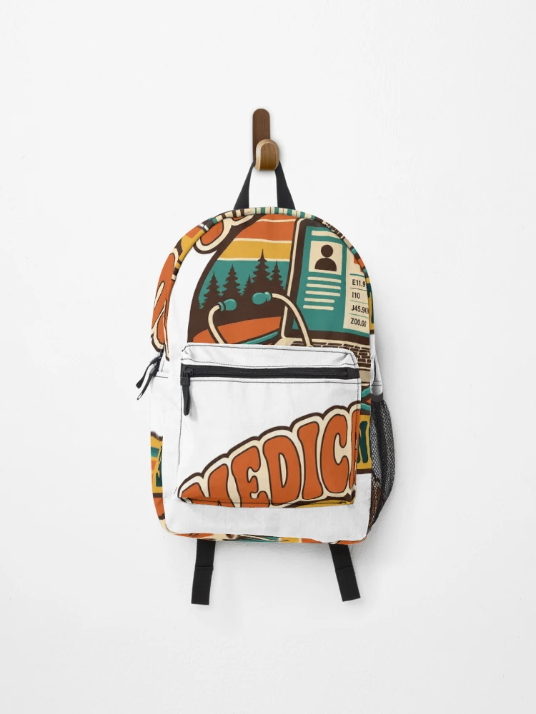 Thumbnail 1 of 3, Backpack, Medical Coder Gift - Cracking The Code designed and sold by RedRubyBubble.