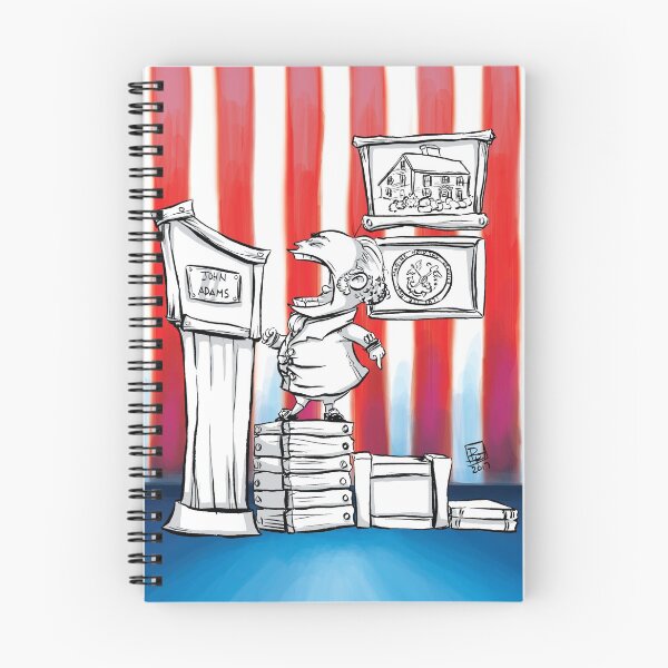 Item preview, President John Adams Illustration designed and sold by Billi French Illustrations.