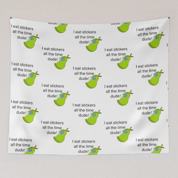 Item preview, Its Always Sunny I Eat Stickers All The Time Dude Charlie Quote designed and sold by boykin-wen.
