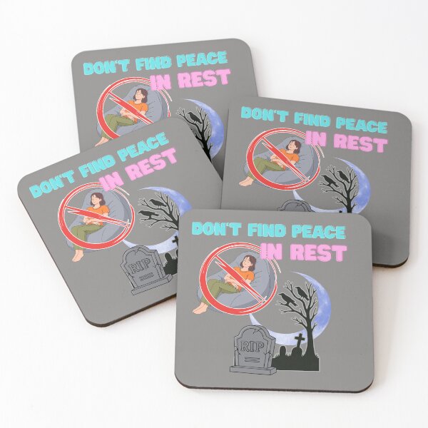 Item preview, Don't Find Peace in Rest Rest in Peace RIP Hustle Parody designed and sold by THMKagutsuchi.