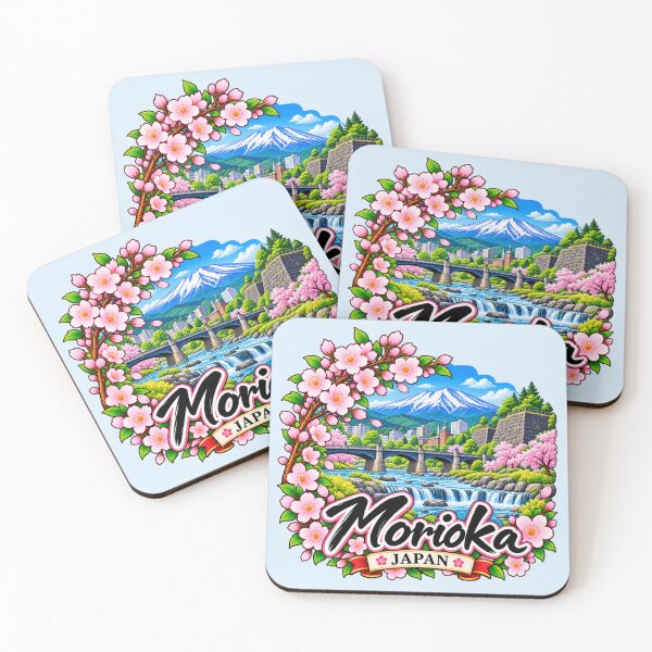 Item preview, Morioka, Japan - Mount Iwate & Cherry Blossoms designed and sold by Myra365Art.