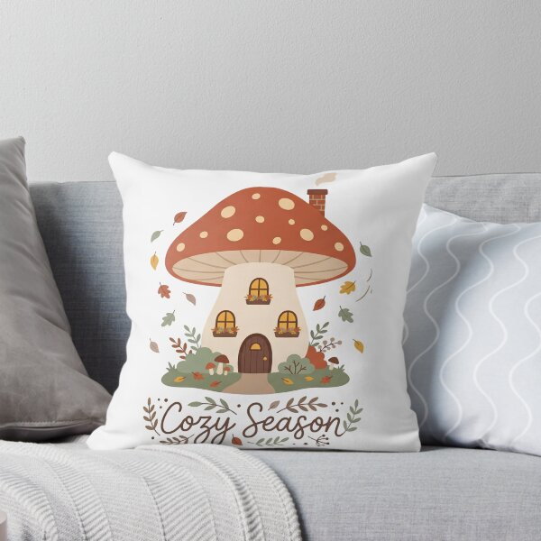 Item preview, Cozy Season Mushroom Cottage Autumn Foliage designed and sold by PACS0011.