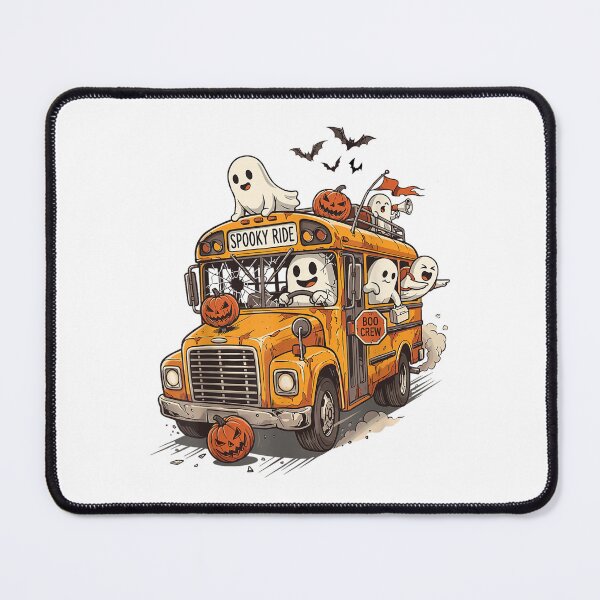 Item preview, Halloween School Bus Driver Ghost Pumpkin Spooky designed and sold by HuserPiri.