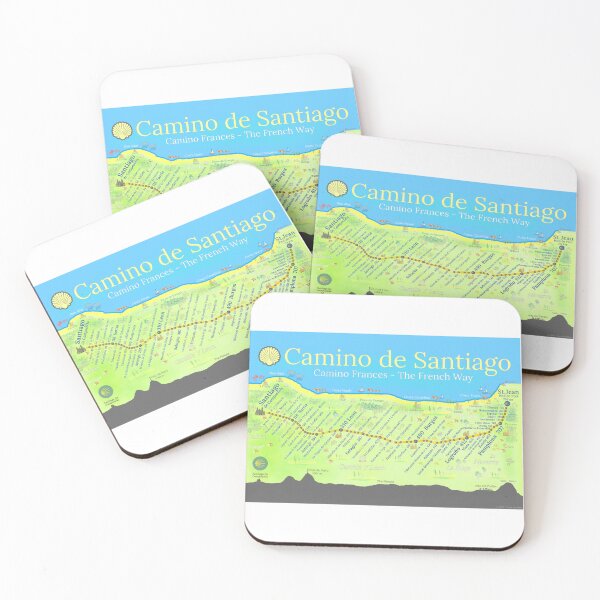 Item preview, Camino de Santiago - Camino Frances - The French Way designed and sold by Inspiring Maps.