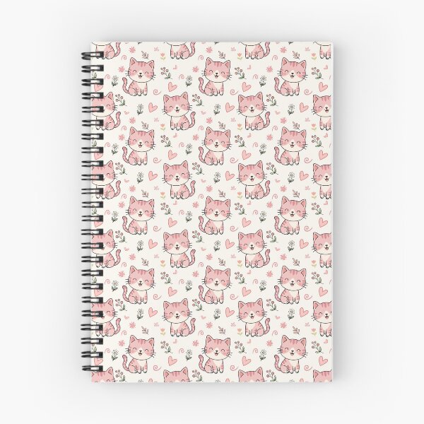 Item preview, Cute Pink Cat Seamless Pattern Background designed and sold by prapapon.