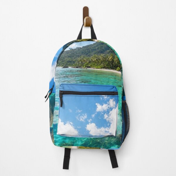 Item preview, Crystal Waters Retreat - Tropical Island Lagoon Art designed and sold by nhk999.