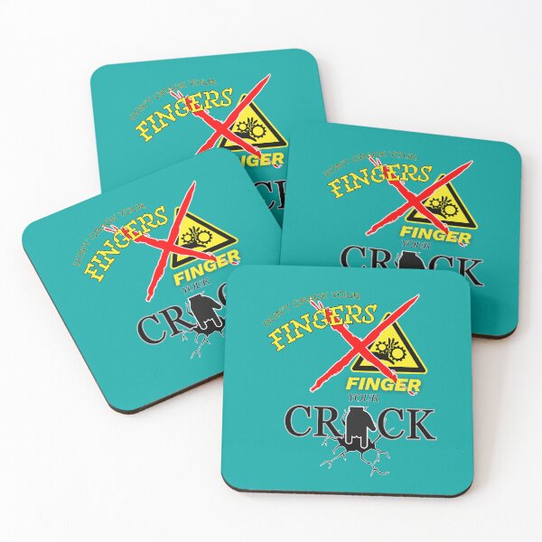 Item preview, Don't Crack Your Fingers Finger Your Crack Funny Warning Sign designed and sold by THMKagutsuchi.