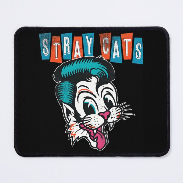 Item preview, Stray Cats Rockabilly Cartoon Cat Portrait Design designed and sold by 1uw283oah2Le.