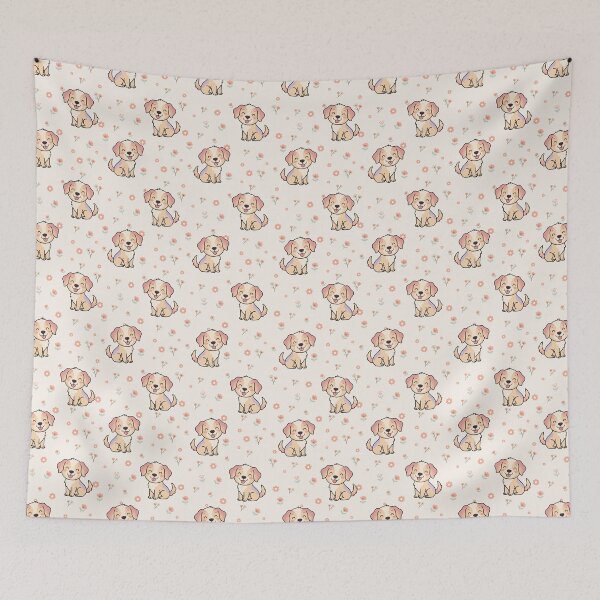 Item preview, Cute Dog Seamless Pattern Background designed and sold by prapapon.