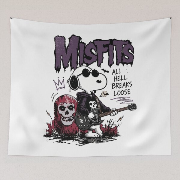 Item preview, Snoopy Misfits All Hell Breaks Loose   designed and sold by BarbeeOneida.
