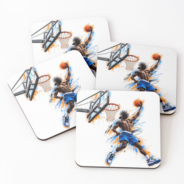 Item preview, Slam Dunk Basketball Art, Paint Splash Basketball Player, Streetball Dunk Graphic, Basketball Lover Gift, Sports Wall Art designed and sold by HoMya.