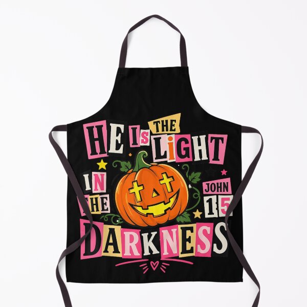 Item preview, He is The Light in The Darkness Pumpkin Christian Halloween designed and sold by Nannythenimfa.