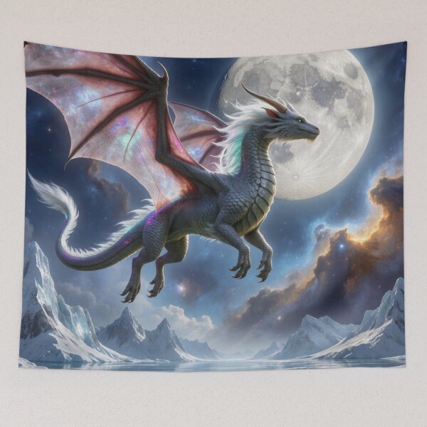 Item preview, Moon Dragon - Celestial Fantasy Dragon Art designed and sold by nhk999.
