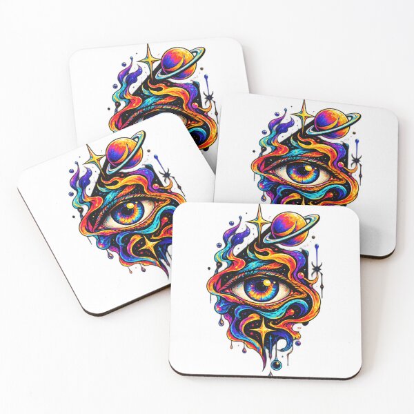 Item preview, Psychedelic Cosmic Eye Saturn Space Aesthetic designed and sold by GussieGerman.