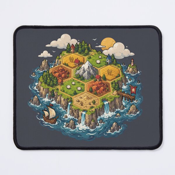 Item preview, Hex Tile Island – Board Game Gift for Tabletop Gamers designed and sold by Between Clouds.