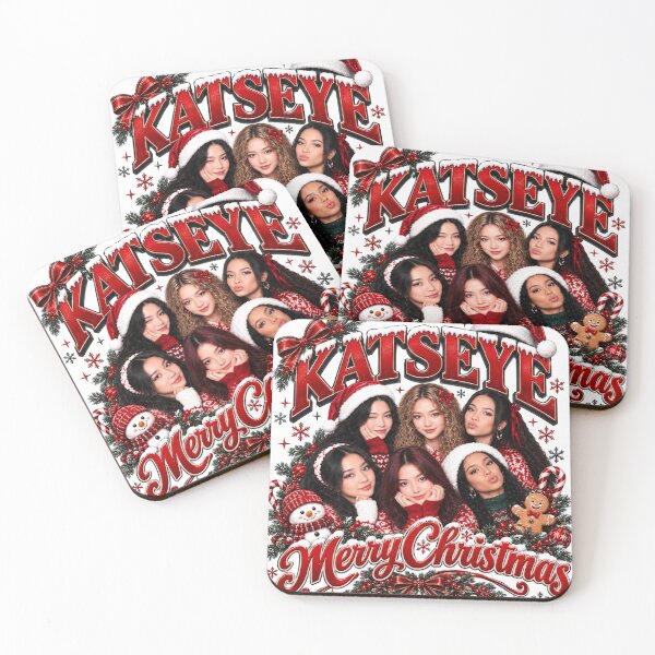 Item preview, KATSEYE Christmas Kpop Holiday designed and sold by BlackHardTattoo.