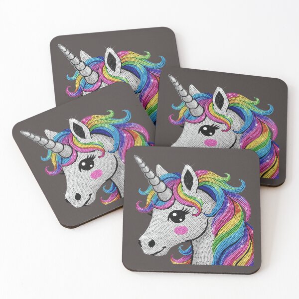 Item preview, Bejeweled Rainbow Unicorn Crystal Sparkle Fantasy Design designed and sold by Luminari Creations.