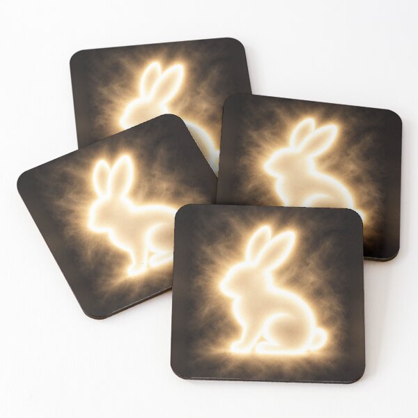 Item preview, Glowing Easter bunny of light designed and sold by TheSymbolicBlend.