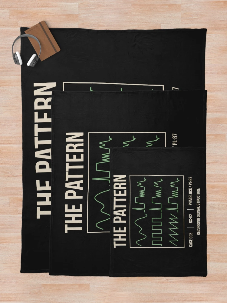 Thumbnail 5 of 6, Throw Blanket, The Pattern Recurring Signal Structure designed and sold by SplashTastic.