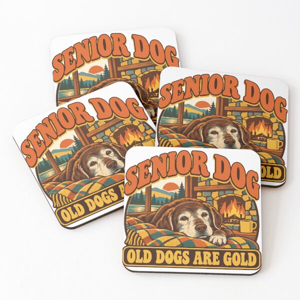 Item preview, Senior Dog Gift - Old Dogs Are Gold designed and sold by RedRubyBubble.