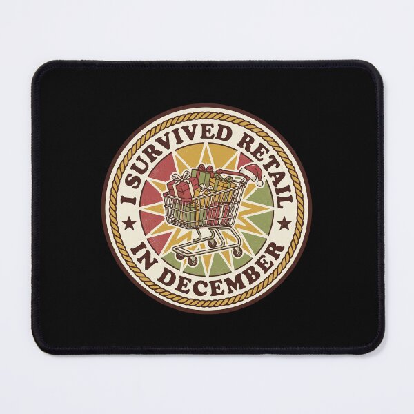 Item preview, I Survived Retail in December - Retro Retail Badge designed and sold by TheCalmEdit.