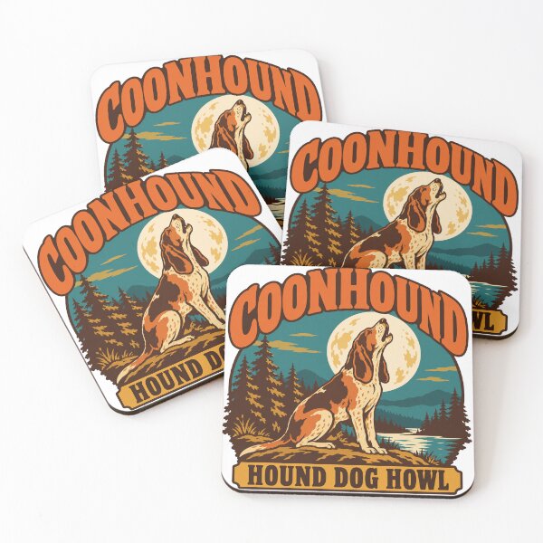 Item preview, Coonhound Gift - Hound Dog Howl designed and sold by RedRubyBubble.