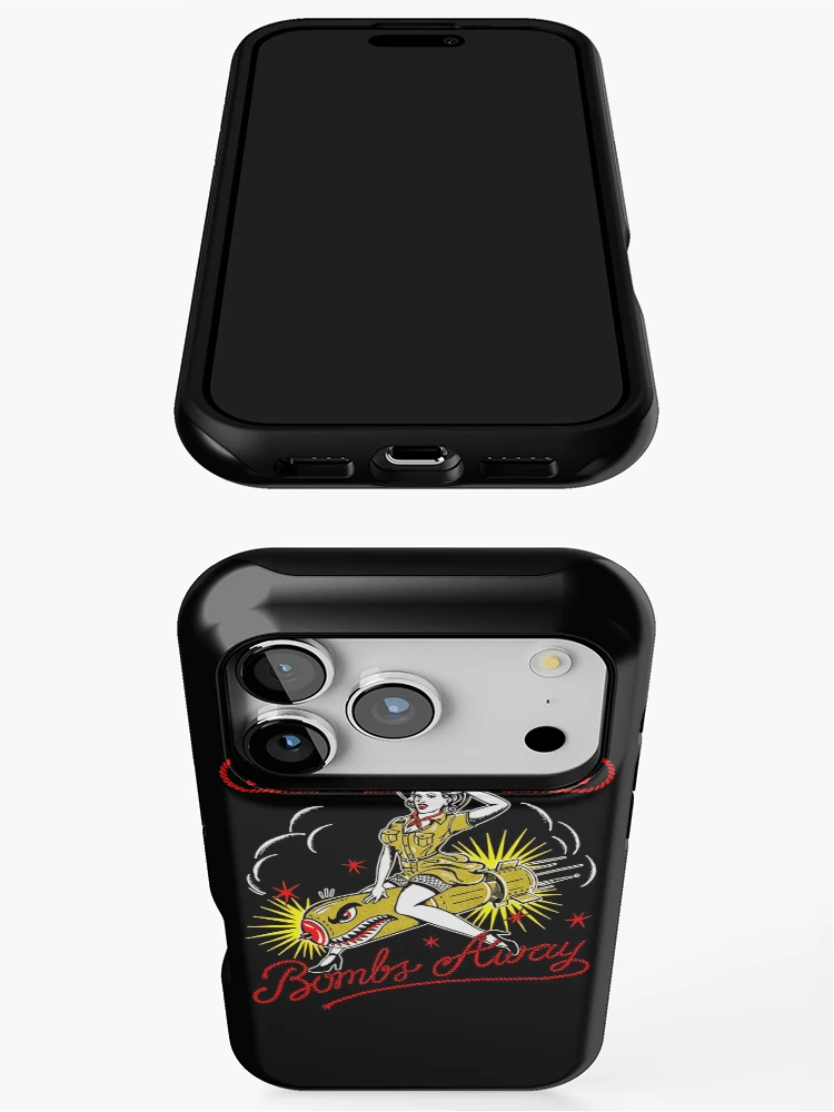 Thumbnail 3 of 4, iPhone Case, Red Typography Rope Symbol designed and sold by ShadeFall.