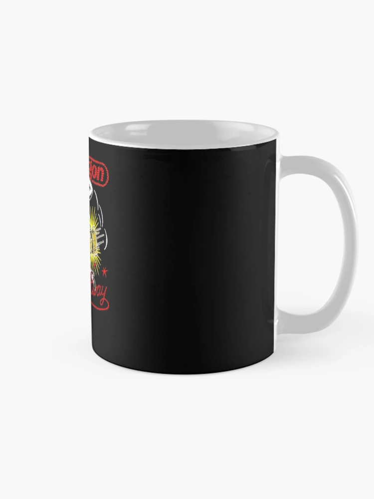 Thumbnail 3 of 6, Coffee Mug, Red Typography Rope Symbol designed and sold by ShadeFall.
