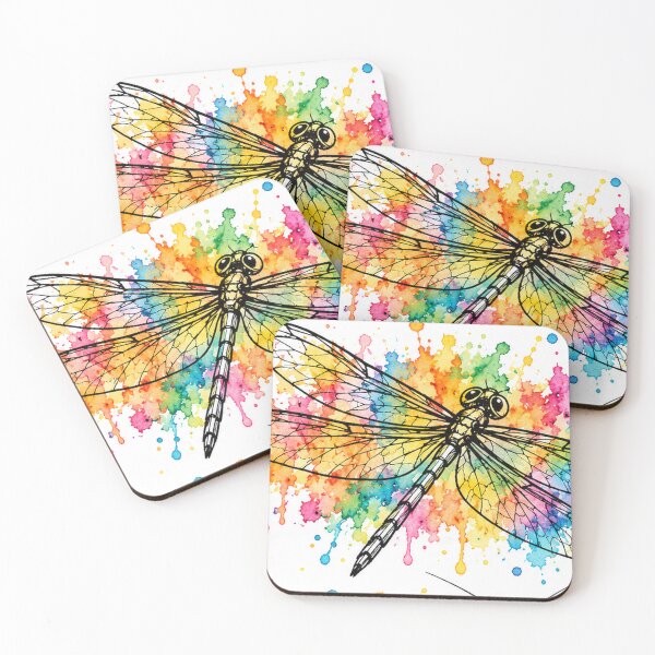 Item preview, Watercolor Dragonfly designed and sold by Honibees.