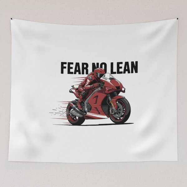 Item preview, Fear No Lean – Extreme MotoGP Cornering designed and sold by RosemaryBisc.
