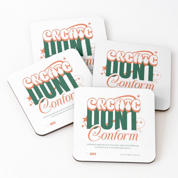 Item preview, Create Your Own – Don't Conform | Bold Retro Typography designed and sold by MindMess Studio.